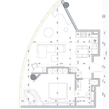 Hanza Tower Gold Apartment *